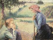 Camille Pissarro, The Chat